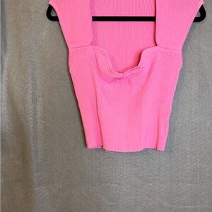 Pink Ribbed Women's Top. NWOT